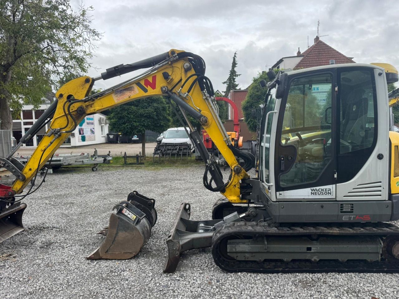 Hydraulik-Bagger (Wacker Neuson, E14-01 - ET 65) - (Bj.: 2016) - (Betriebsstd.: 3313) - (nächster Service in 500 Betriebsstd. fällig) - (1 Grabenräumschaufel + 2 Tieflöffel)