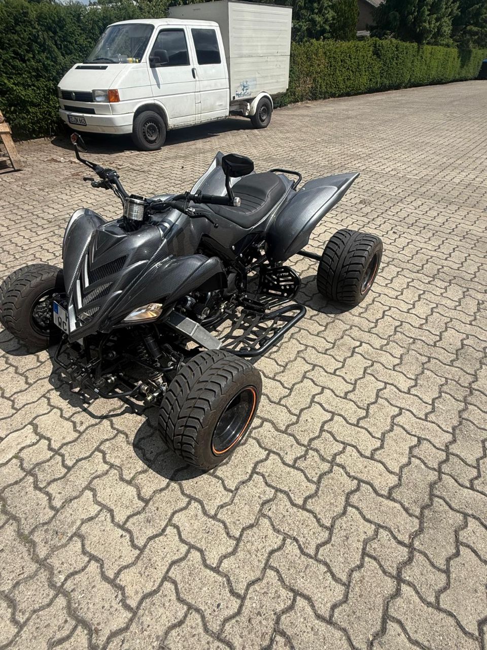 Quad (Yamaha, Raptor YFM700R) - (EZ: 19. Dezember 2006) - (mit Turboumbau) - (Investition von über 20.000,00 EUR) - (LoF-Zulassung) - (Videolink in der Beschreibung) - (Startpreis: 5.000,00 EUR)